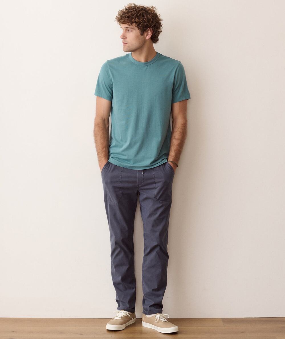 NWT Marine Layer Signature Sea Change Crew Tee in Hydro size Medium